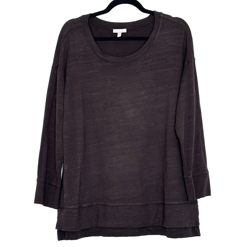 Talbots T by Talbots Long Sleeve Top Black Size 1XP